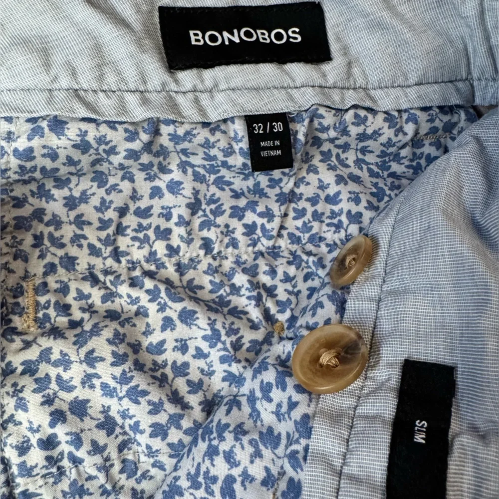 Bonobos Slim Fit Chino Pants Khaki 32x30 Stretch Casual Dress